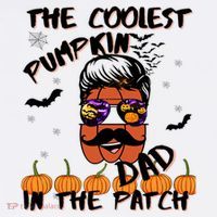 Coolest Pumpkin In The Patch Funny Halloween Dad Gift Cool Gift Tank Top thumb 6
