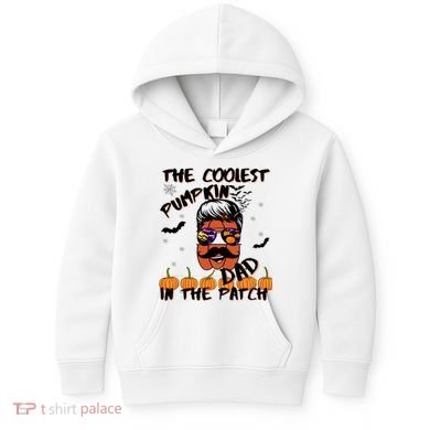 Coolest Pumpkin In The Patch Funny Halloween Dad Gift Cool Gift Kids Hoodie