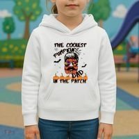 Coolest Pumpkin In The Patch Funny Halloween Dad Gift Cool Gift Kids Hoodie thumb 3