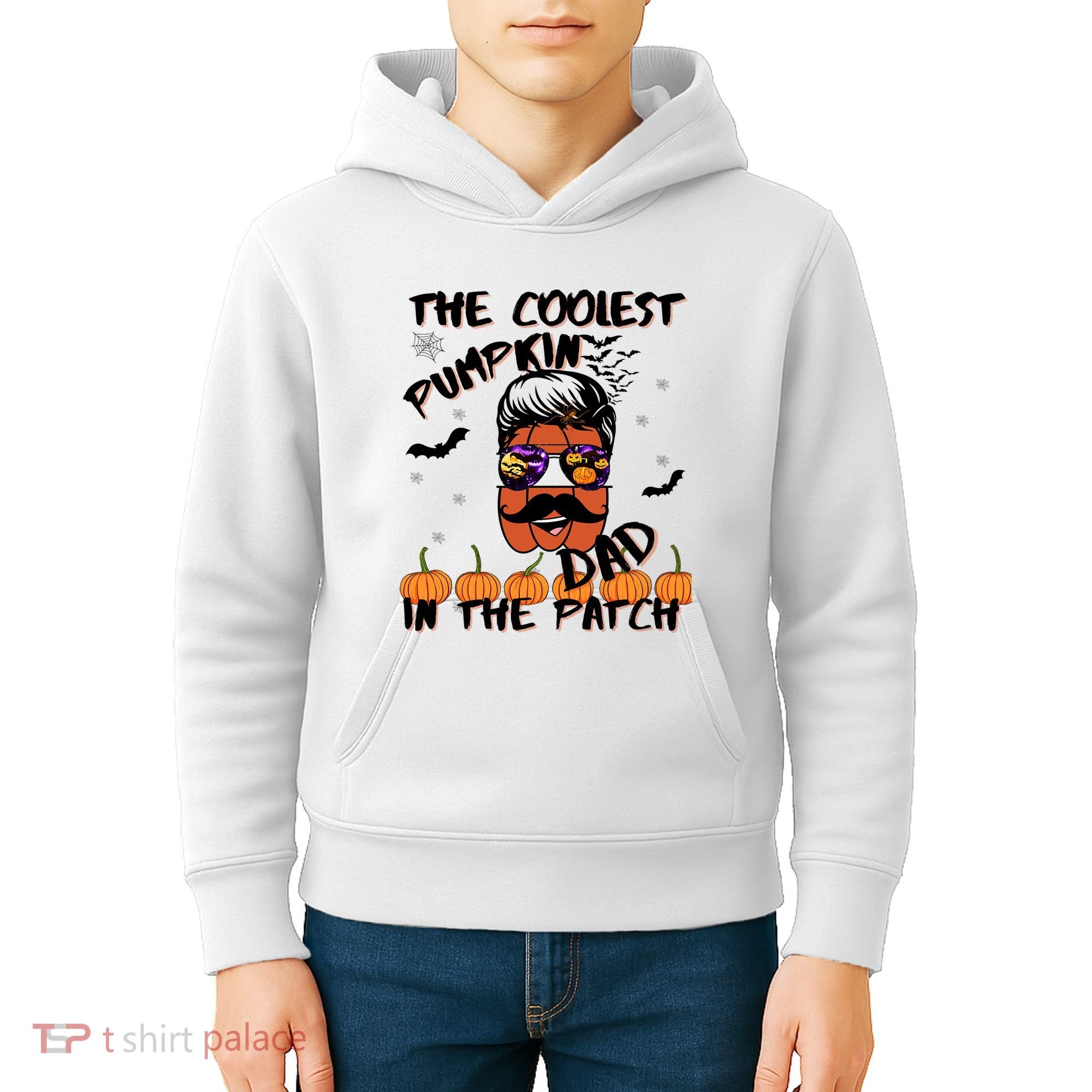 Coolest Pumpkin In The Patch Funny Halloween Dad Gift Cool Gift Kids Hoodie