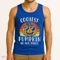 Coolest Pumpkin In The Patch Halloween Tank Top thumb 3