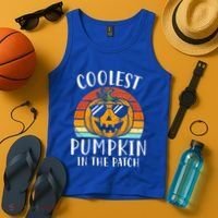 Coolest Pumpkin In The Patch Halloween Tank Top thumb 4