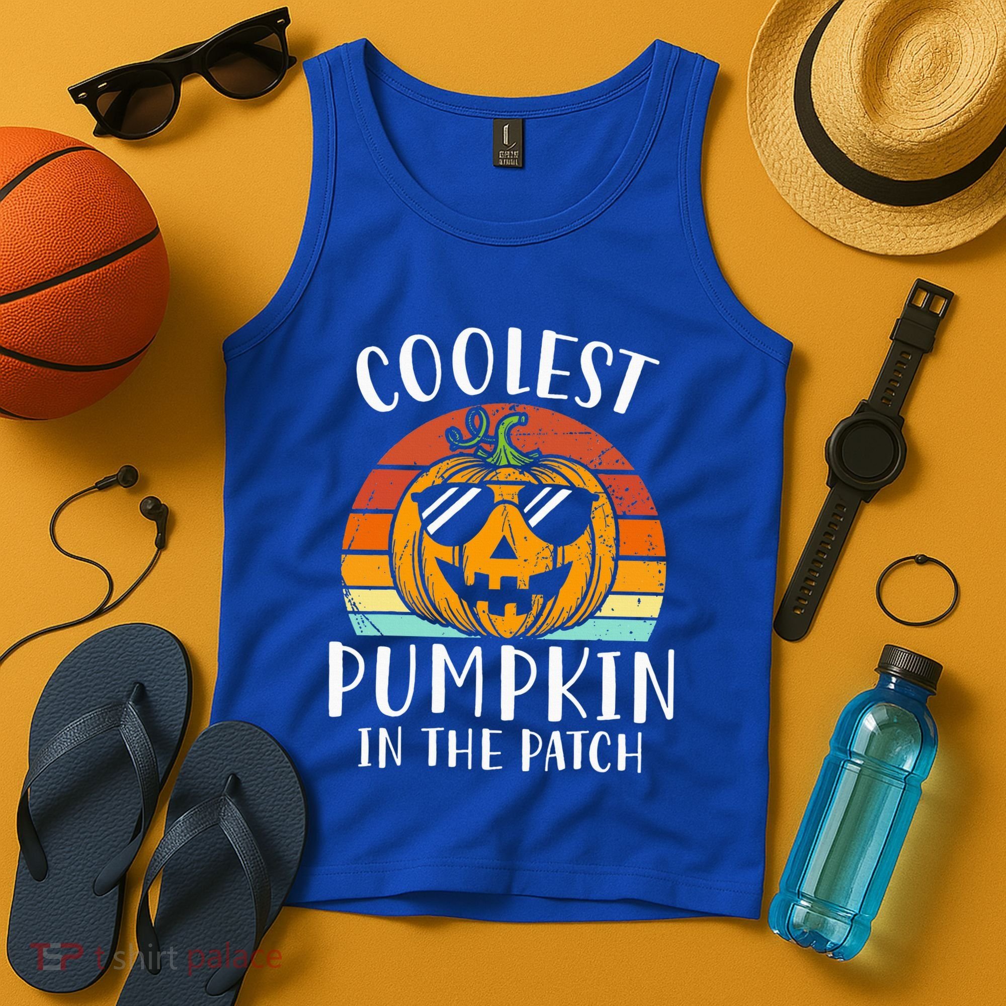 Coolest Pumpkin In The Patch Halloween Tank Top
