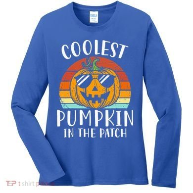 Coolest Pumpkin In The Patch Halloween Women's Long Sleeve Shirt