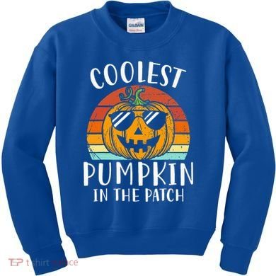 Coolest Pumpkin In The Patch Halloween Kids Sweatshirt