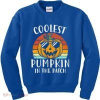 Coolest Pumpkin In The Patch Halloween Kids Sweatshirt thumb 0