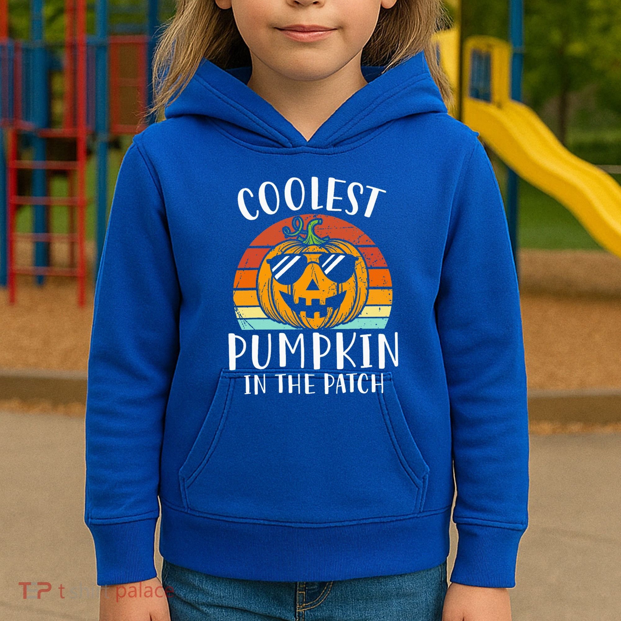 Coolest Pumpkin In The Patch Halloween Kids Hoodie