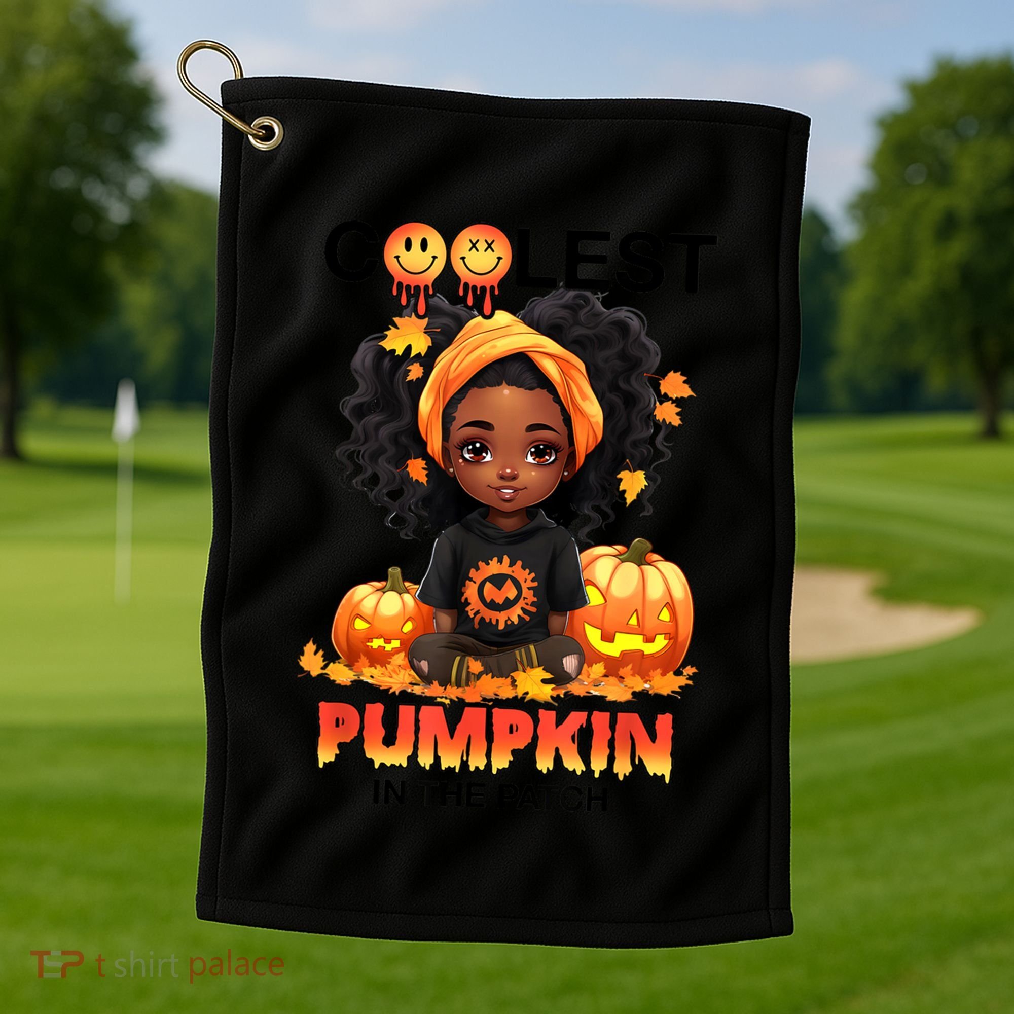 Coolest Pumpkin In The Patch Halloween Ns Gift Golf Towel