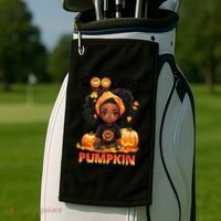 Coolest Pumpkin In The Patch Halloween Ns Gift Golf Towel thumb 2