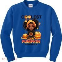 Coolest Pumpkin In The Patch Halloween Ns Gift Kids Sweatshirt thumb 0