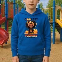 Coolest Pumpkin In The Patch Halloween Ns Gift Kids Hoodie thumb 2