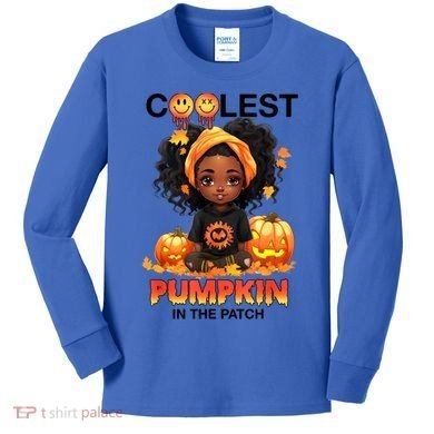 Coolest Pumpkin In The Patch Halloween Ns Gift Kids Long Sleeve Shirt