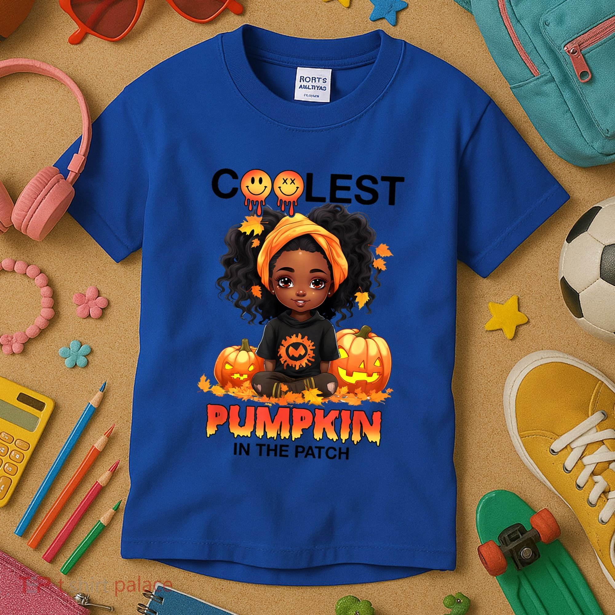 Coolest Pumpkin In The Patch Halloween Ns Gift Kids T-Shirt