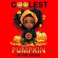 Coolest Pumpkin In The Patch Halloween Ns Gift Santa Hat thumb 1