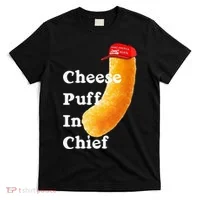 Cheese Puff In Chief Orange Trump T-Shirt thumb 0
