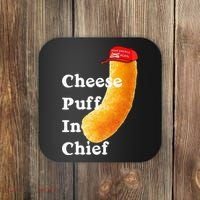 Cheese Puff In Chief Orange Trump Coaster thumb 0