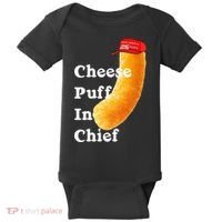 Cheese Puff In Chief Orange Trump Baby Bodysuit thumb 0