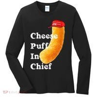 Cheese Puff In Chief Orange Trump Women's Long Sleeve Shirt thumb 0