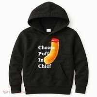 Cheese Puff In Chief Orange Trump Kids Hoodie thumb 0