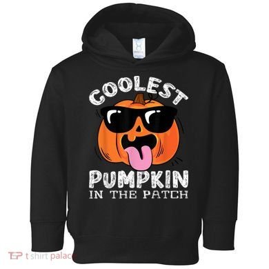 Coolest Pumpkin In The Patch Halloween Toddler Hoodie