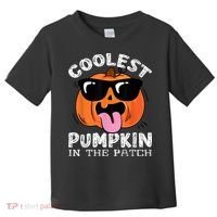 Coolest Pumpkin In The Patch Halloween Toddler T-Shirt thumb 0