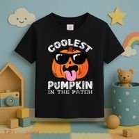 Coolest Pumpkin In The Patch Halloween Toddler T-Shirt thumb 3