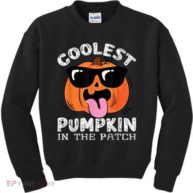 Coolest Pumpkin In The Patch Halloween Kids Sweatshirt