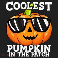 Coolest Pumpkin In The Patch Halloween Beanie thumb 2