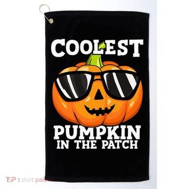 Coolest Pumpkin In The Patch Halloween Golf Towel