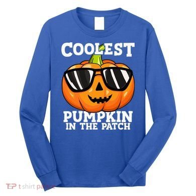 Coolest Pumpkin In The Patch Halloween Long Sleeve Shirt