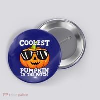 Coolest Pumpkin In The Patch Halloween Button thumb 0