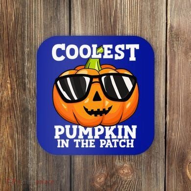 Coolest Pumpkin In The Patch Halloween Coaster