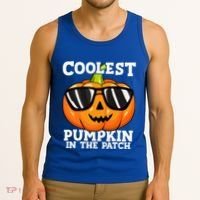 Coolest Pumpkin In The Patch Halloween Tank Top thumb 3
