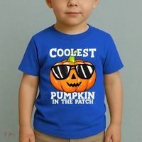 Coolest Pumpkin In The Patch Halloween Toddler T-Shirt thumb 2