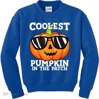 Coolest Pumpkin In The Patch Halloween Kids Sweatshirt