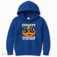 Coolest Pumpkin In The Patch Halloween Kids Hoodie thumb 0