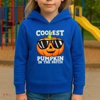 Coolest Pumpkin In The Patch Halloween Kids Hoodie thumb 3