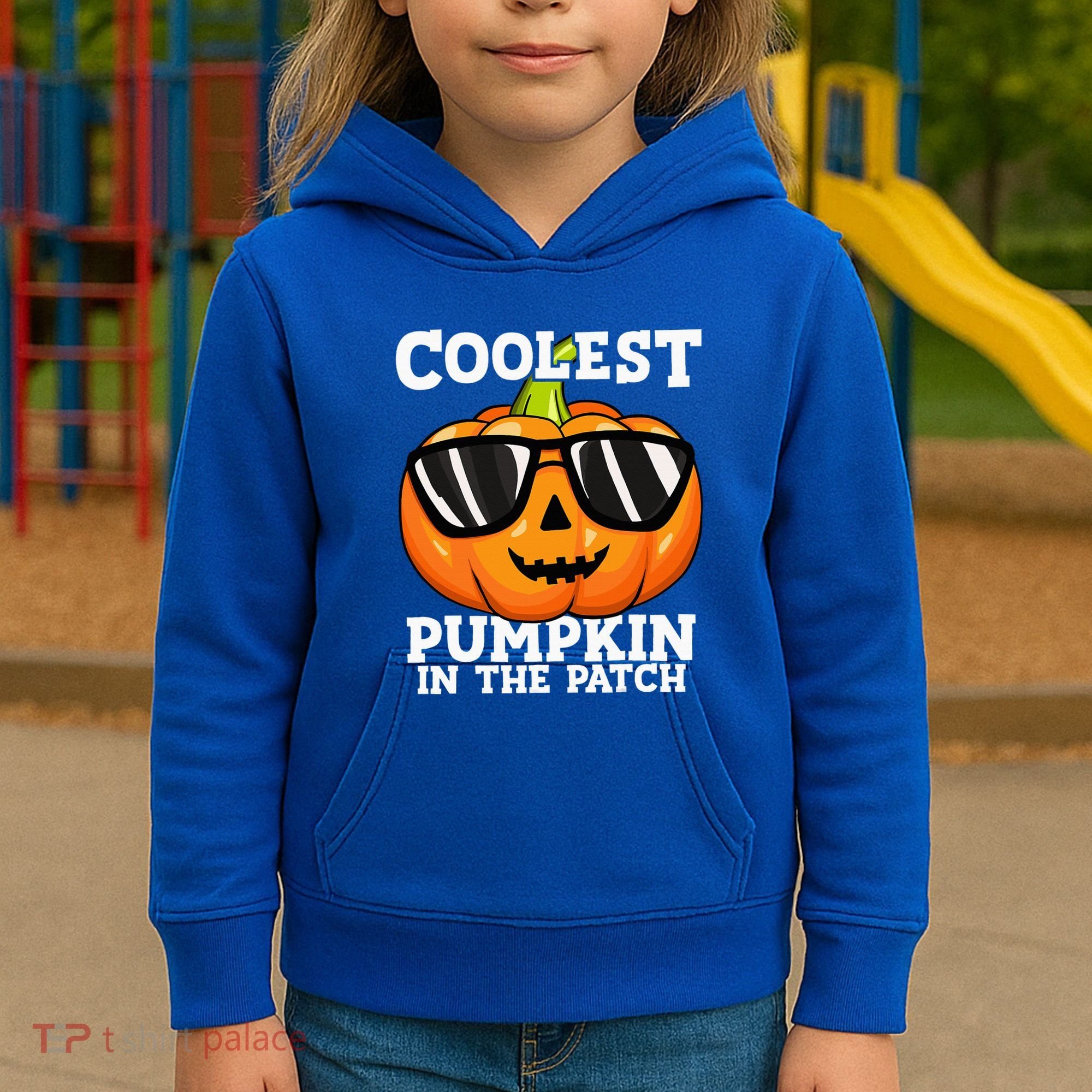 Coolest Pumpkin In The Patch Halloween Kids Hoodie
