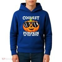 Coolest Pumpkin In The Patch Halloween Kids Hoodie thumb 4