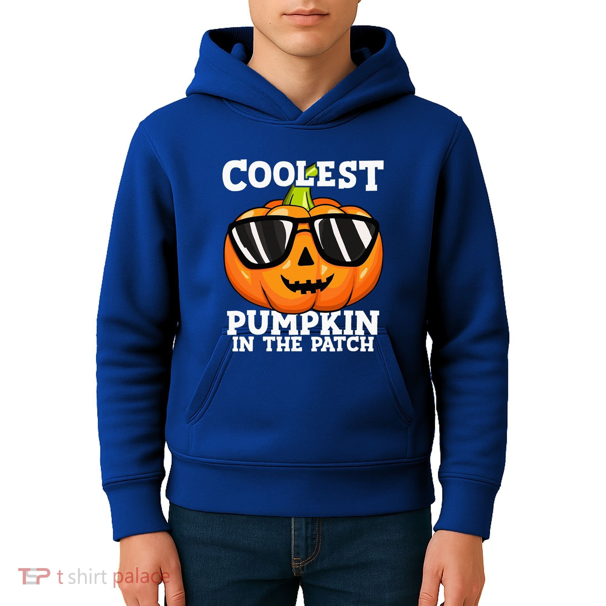 Coolest Pumpkin In The Patch Halloween Kids Hoodie
