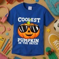 Coolest Pumpkin In The Patch Halloween Kids T-Shirt thumb 3