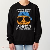 Coolest Pumpkin In The Patch Halloween Boy Girl Teens Women's Sweatshirt thumb 0