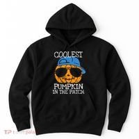 Coolest Pumpkin In The Patch Halloween Boy Girl Teens Hoodie thumb 0