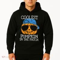 Coolest Pumpkin In The Patch Halloween Boy Girl Teens Hoodie thumb 2
