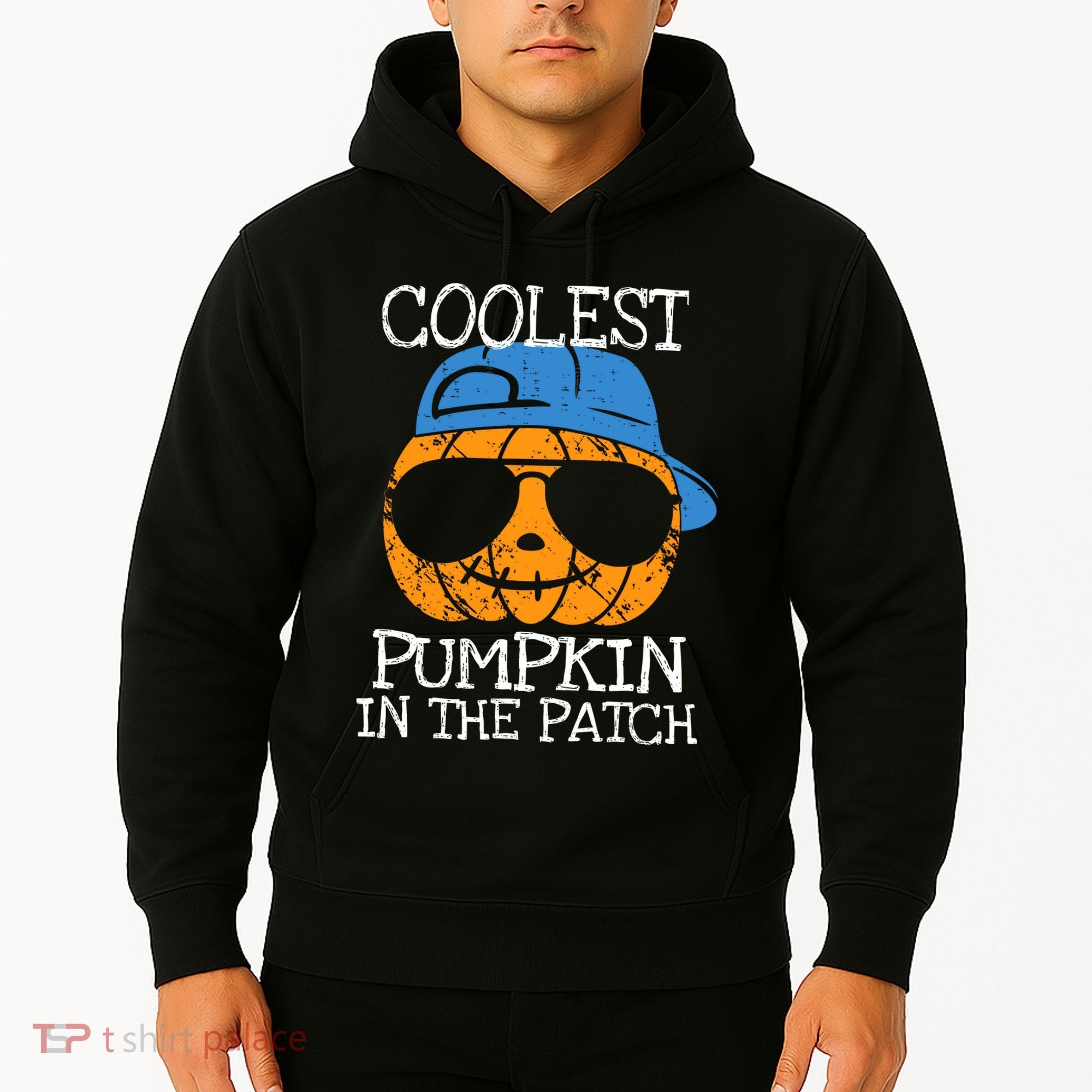 Coolest Pumpkin In The Patch Halloween Boy Girl Teens Hoodie