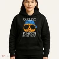 Coolest Pumpkin In The Patch Halloween Boy Girl Teens Hoodie thumb 5