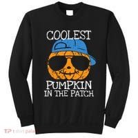 Coolest Pumpkin In The Patch Halloween Boy Girl Teens Sweatshirt thumb 0