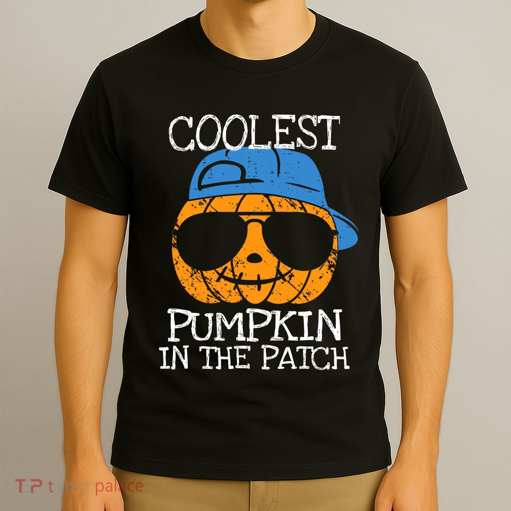 Coolest Pumpkin In The Patch Halloween Boy Girl Teens T-Shirt