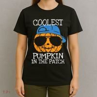 Coolest Pumpkin In The Patch Halloween Boy Girl Teens T-Shirt thumb 4