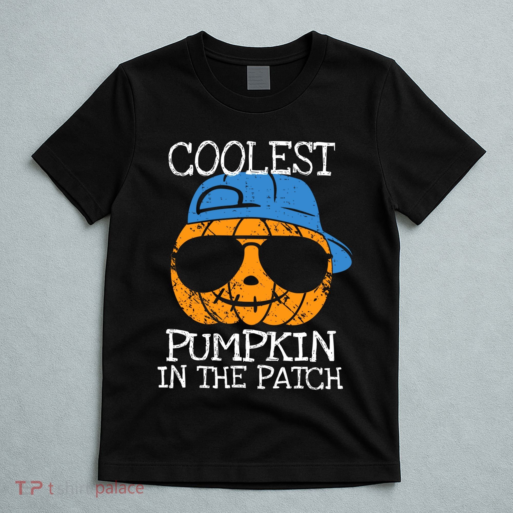 Coolest Pumpkin In The Patch Halloween Boy Girl Teens T-Shirt